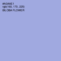 #A0AAE1 - Biloba Flower Color Image